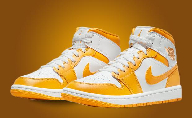 Release Date Air Jordan 1 Mid White University Gold