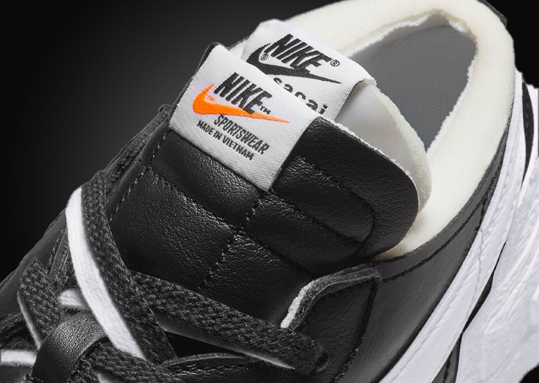 First Look sacai x Nike Blazer Low Black White