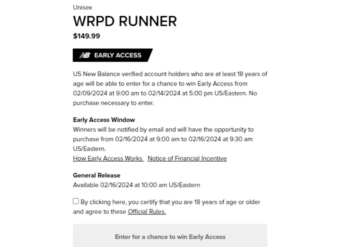 New balance email sign top up