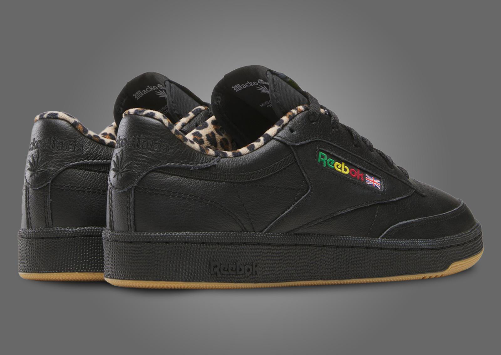 Wacko Maria x Reebok Club C 85 Black Heel