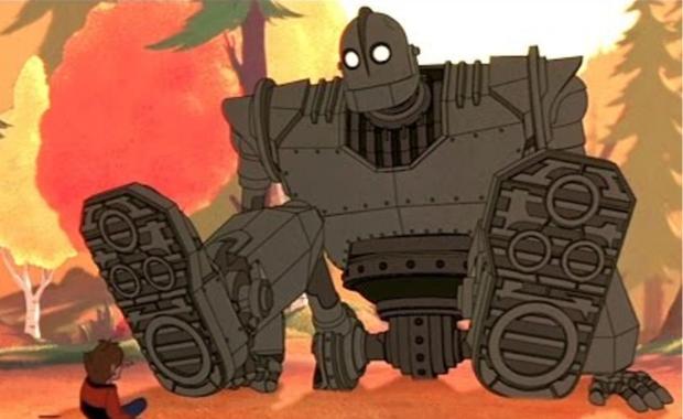 Iron Giant with big feet