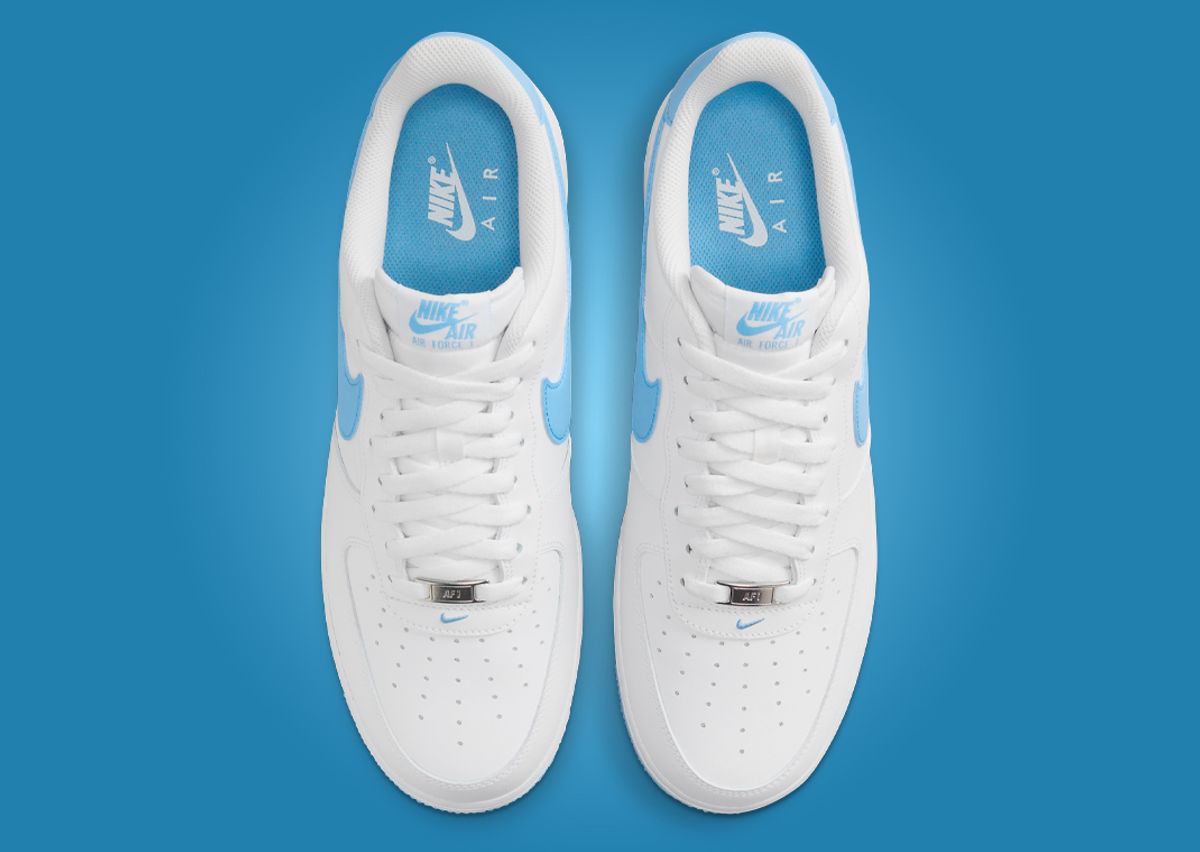 Nike Air Force 1 Low White Aquarius Blue Top