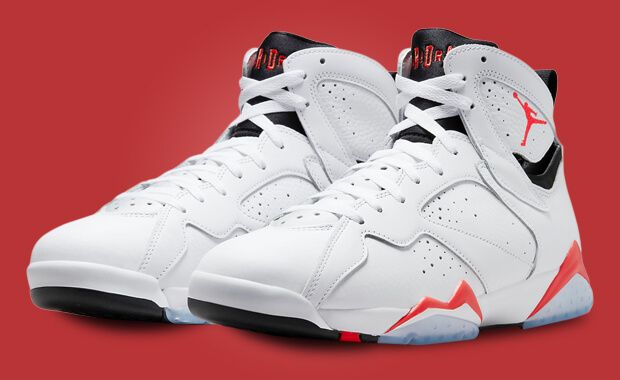 Red and clearance white jordan 7