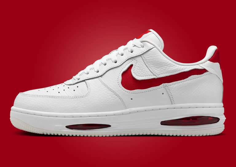 Nike Air Force 1 Low Evo White University Red Lateral