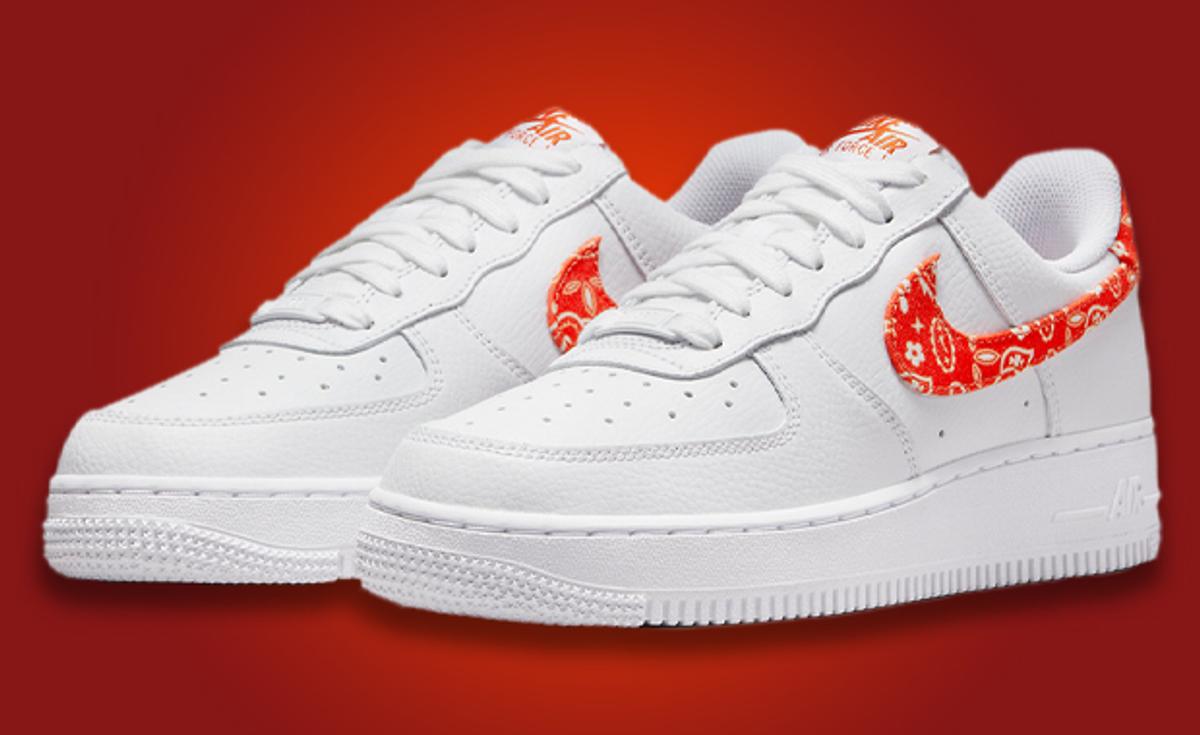 Orange Paisley Comes To The Nike Air Force 1