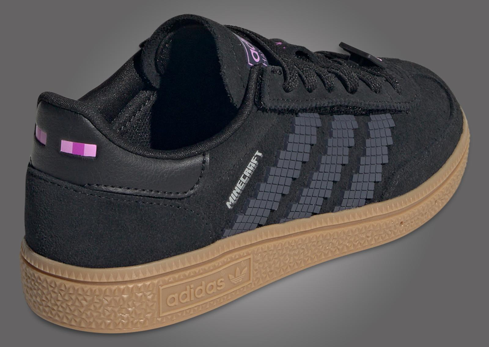 Minecraft x adidas Handball Spezial Enderman (GS) Heel Angle