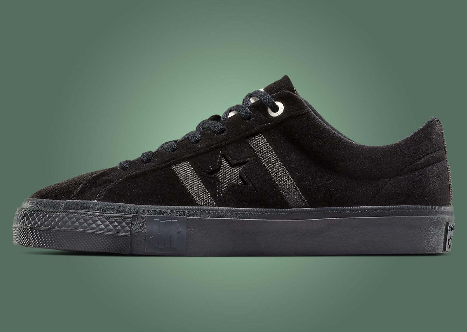 UNDEFEATED x Converse One Star Academy Pro Black Lateral