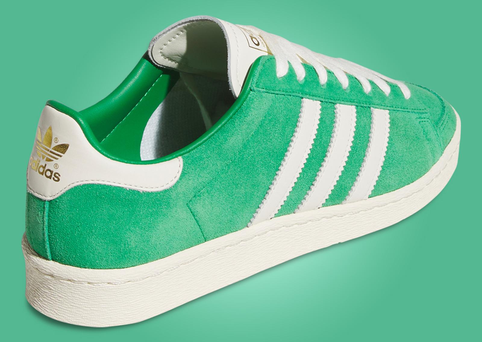 adidas Jabbar Low Apple Green Heel Angle