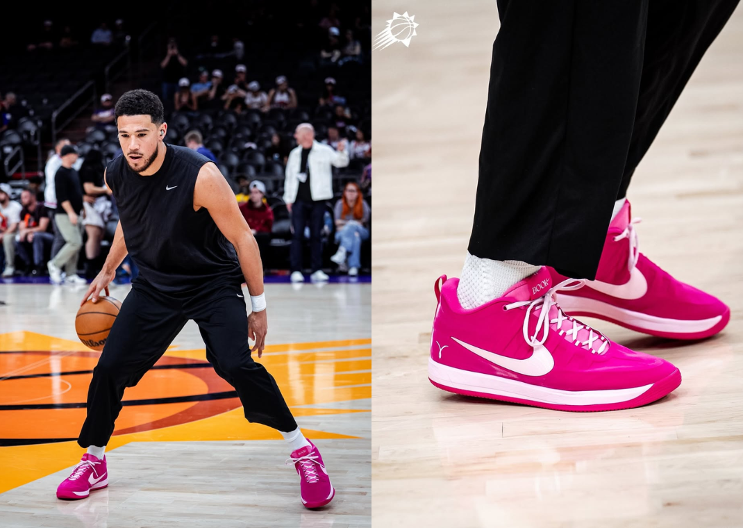 Devin Booker Breaks out a Pink Kay Yow Nike Book 2 Ahead of All