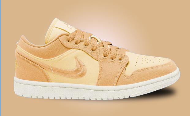 Go For Gold With This Air Jordan 1 Low SE Canvas