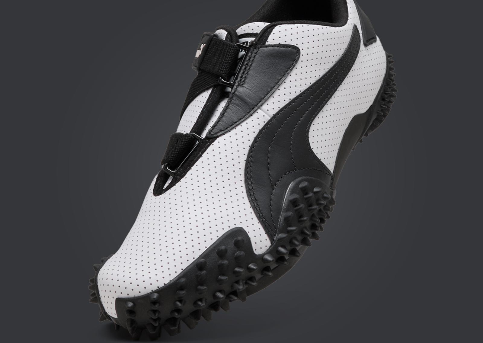 Puma Mostro Perforated Leather White Black Detail