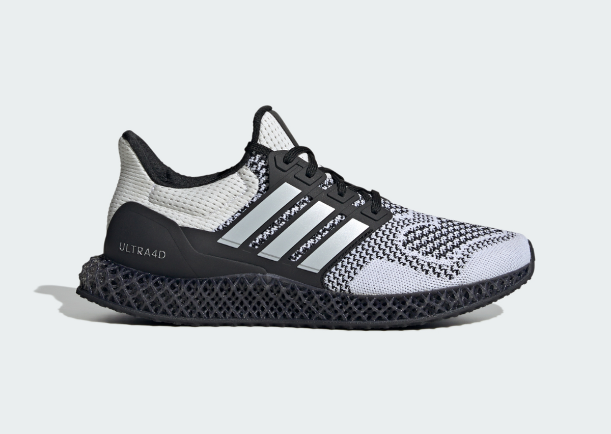 adidas Ultra 4D White Black Lateral