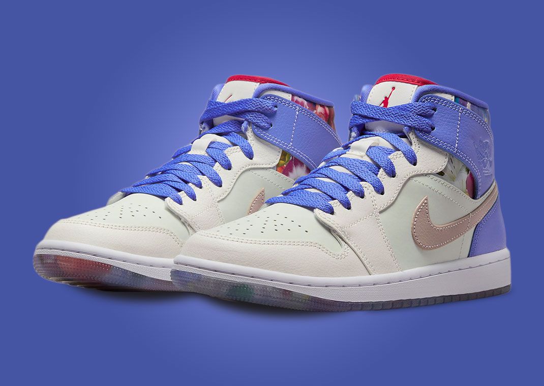 Air jordan 1 on sale mid purple white red