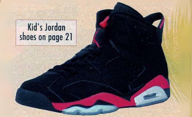 Air Jordan 6 Retro Reverse Infrared sample from Eastbay catalog