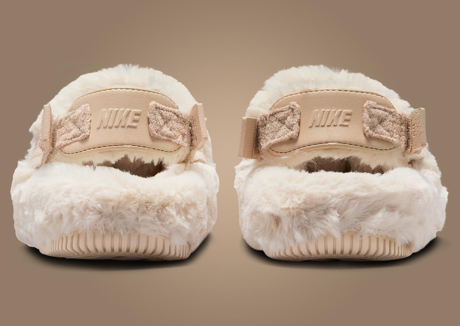 Nike Calm Mule Fur Sanddrift (W) Heel