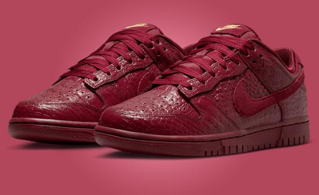Nike Dunk Low Team Red Croc