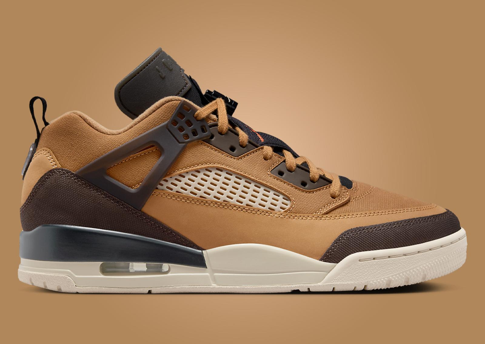 Jordan Spizike Low Flax Lateral Right