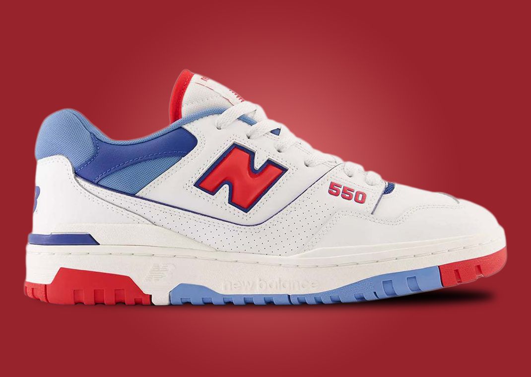 White blue red outlet new balance