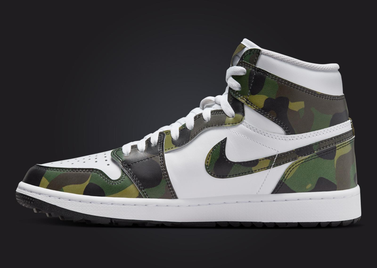 Air Jordan 1 High Golf Camo Medial