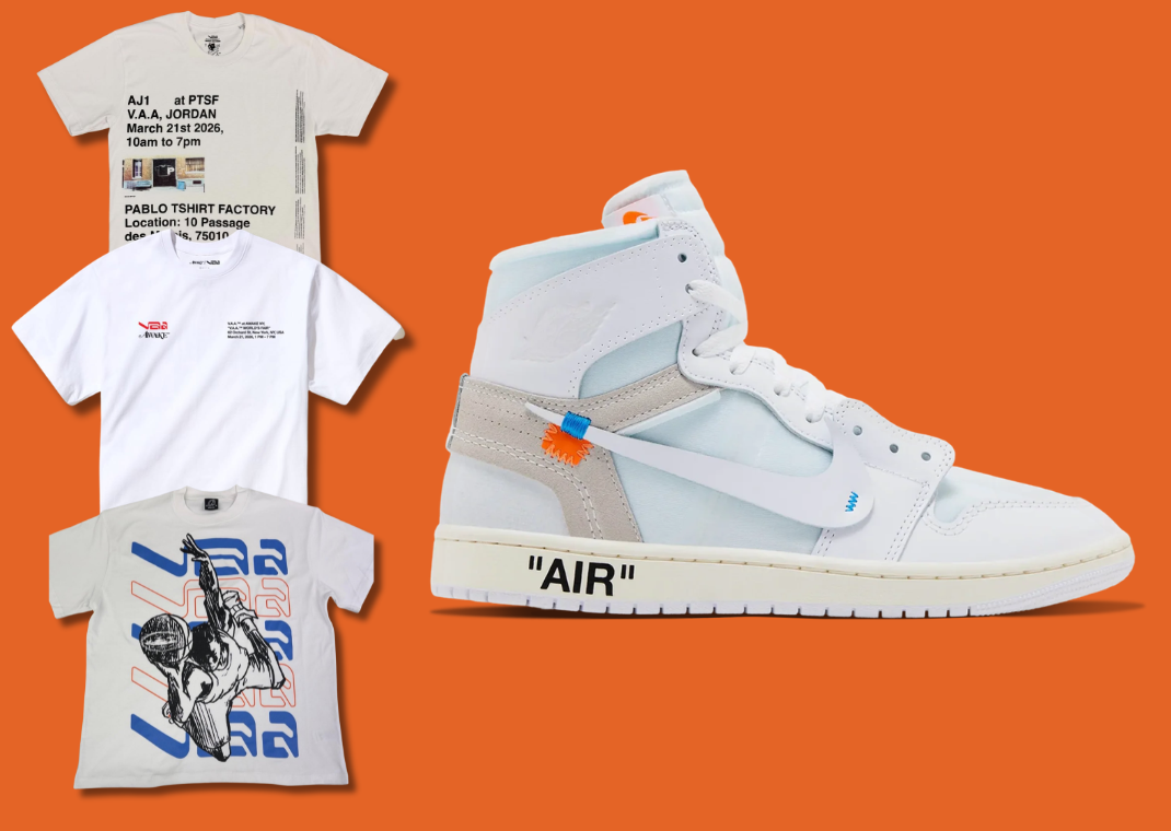 Virgil Abloh Archives Teams Up With Three Brands for T-Shirts