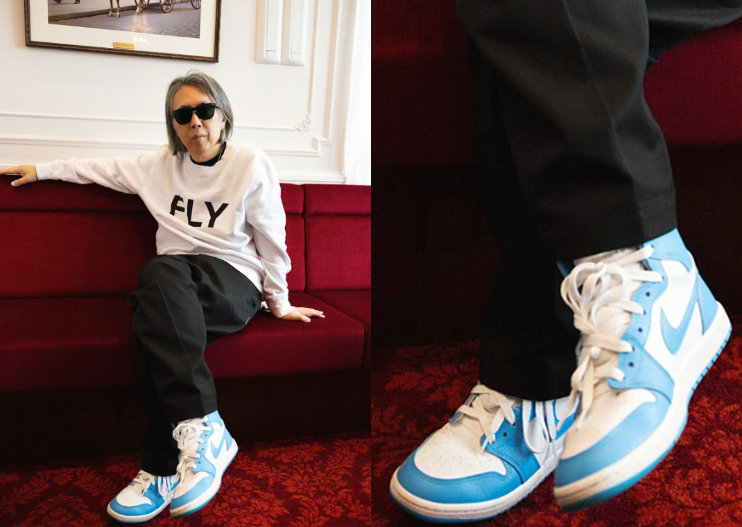 Hiroshi Fujiwara Spotted Wearing the Air Jordan 1 High 85 UNC