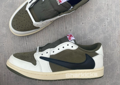 Travis Scott's Air Jordan 1 Retro Low OG Olive Alternate Releases ...