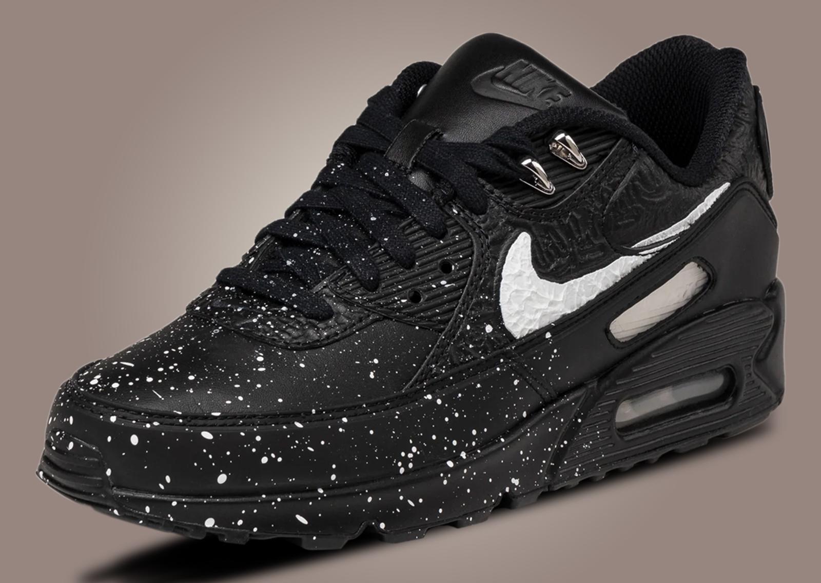 Slawn x Nike Air Max 90 Black Angle