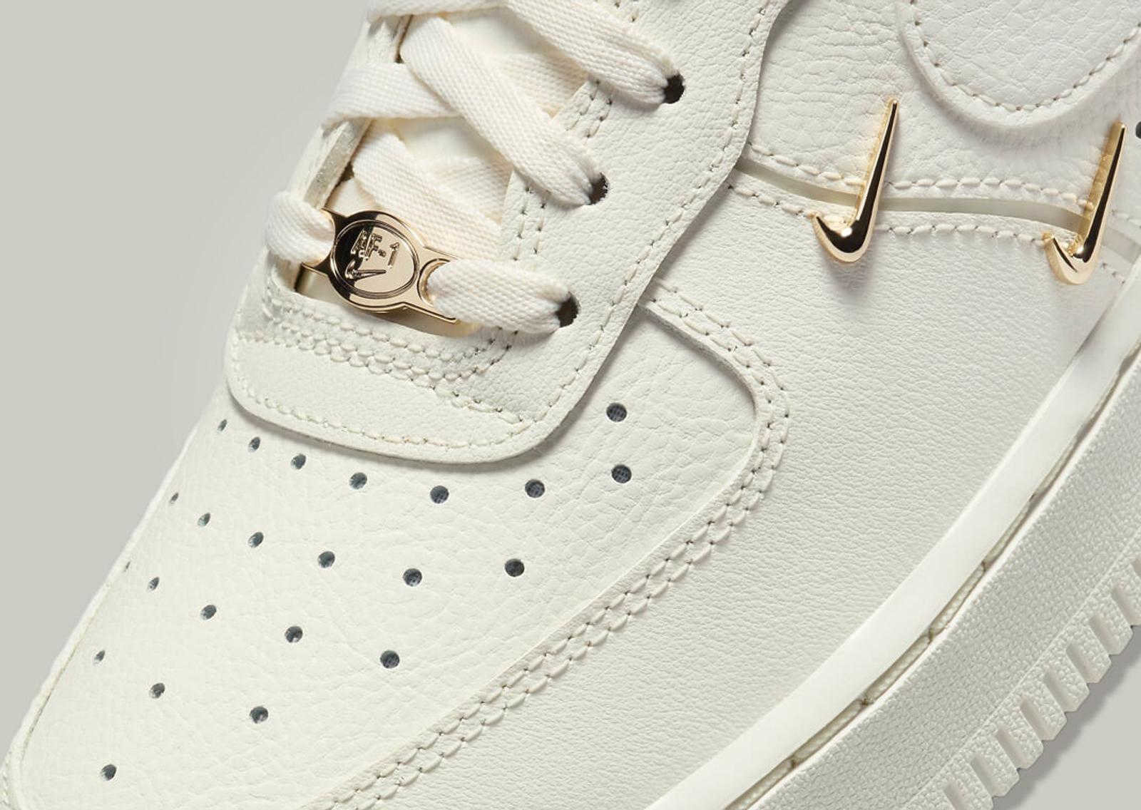 Nike Air Force 1 Low LX Sail Metallic Gold (W) Toe