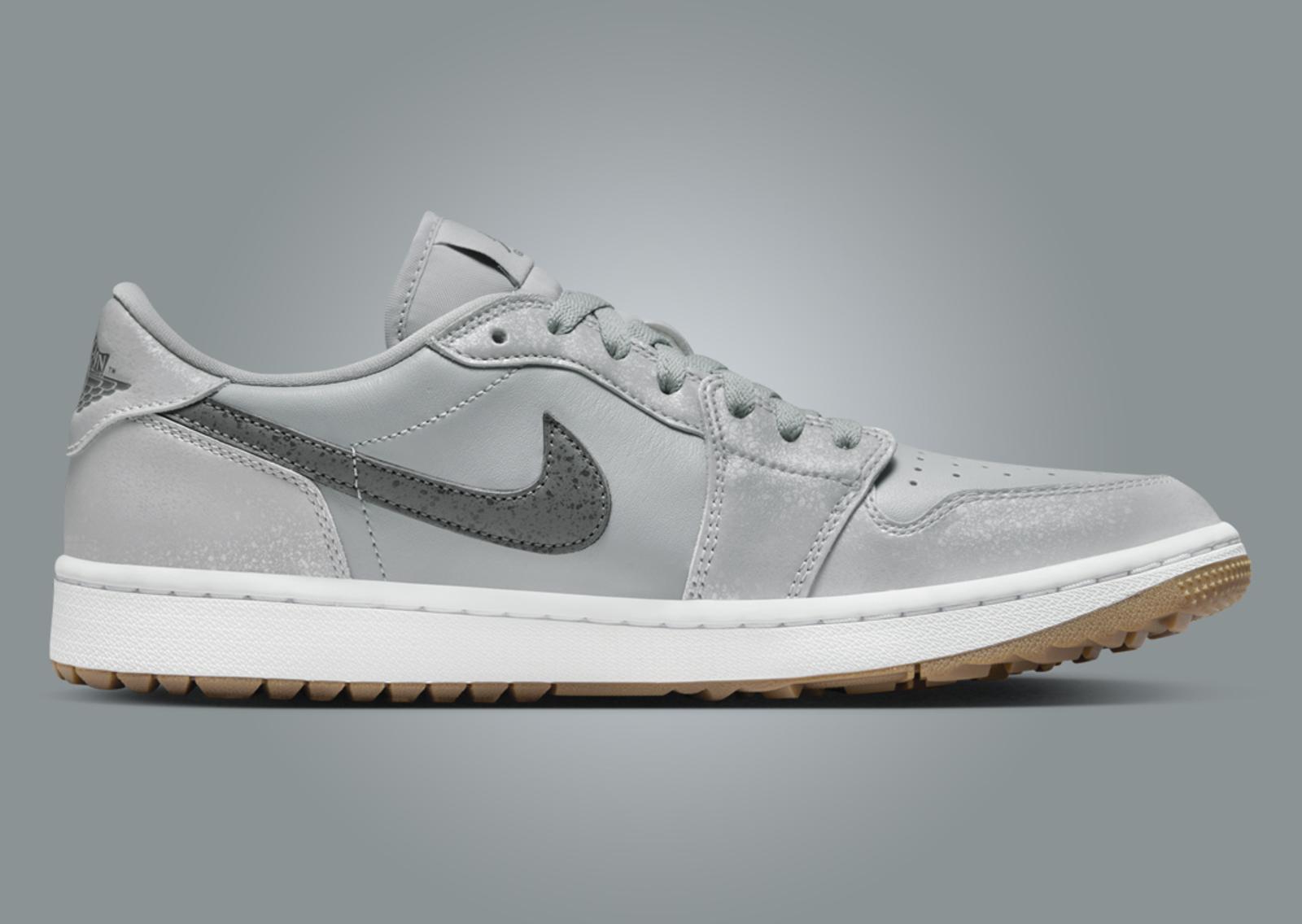 Air Jordan 1 Low Golf Wolf Grey Gum Medial