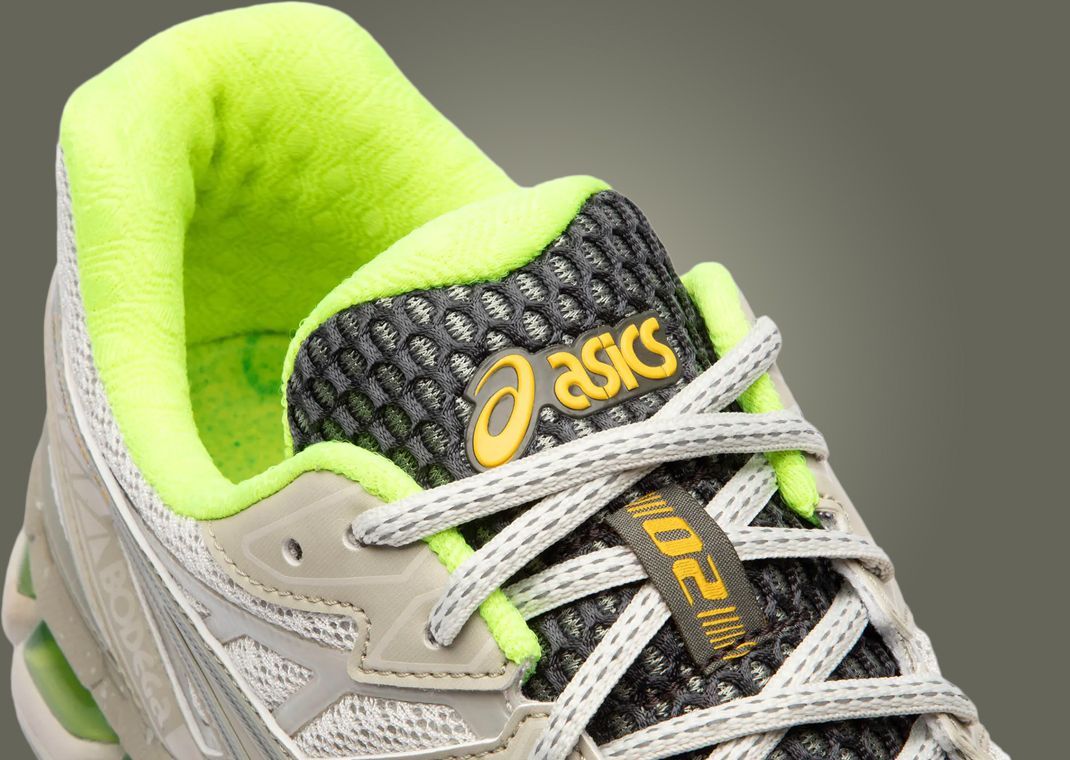 ASICS GEL-KAYANO20 BODEGA グレー/ネオンイエロー Bodega x Asics Gel-Kayano 20 (Friends & Family) 