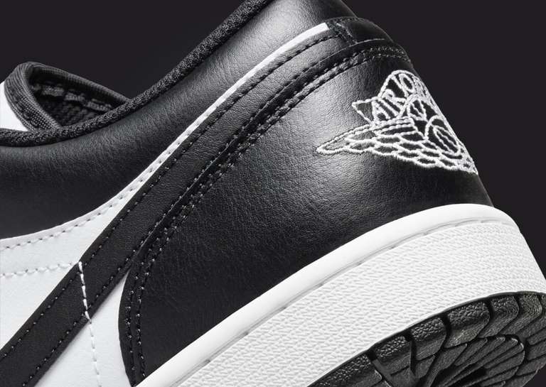 Air Jordan 1 Low White Black Heel