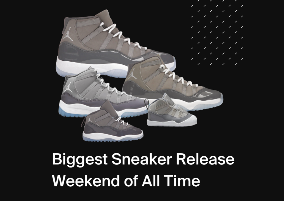 Jordan 11 Cool Grey Top Selling Sneaker of All Time