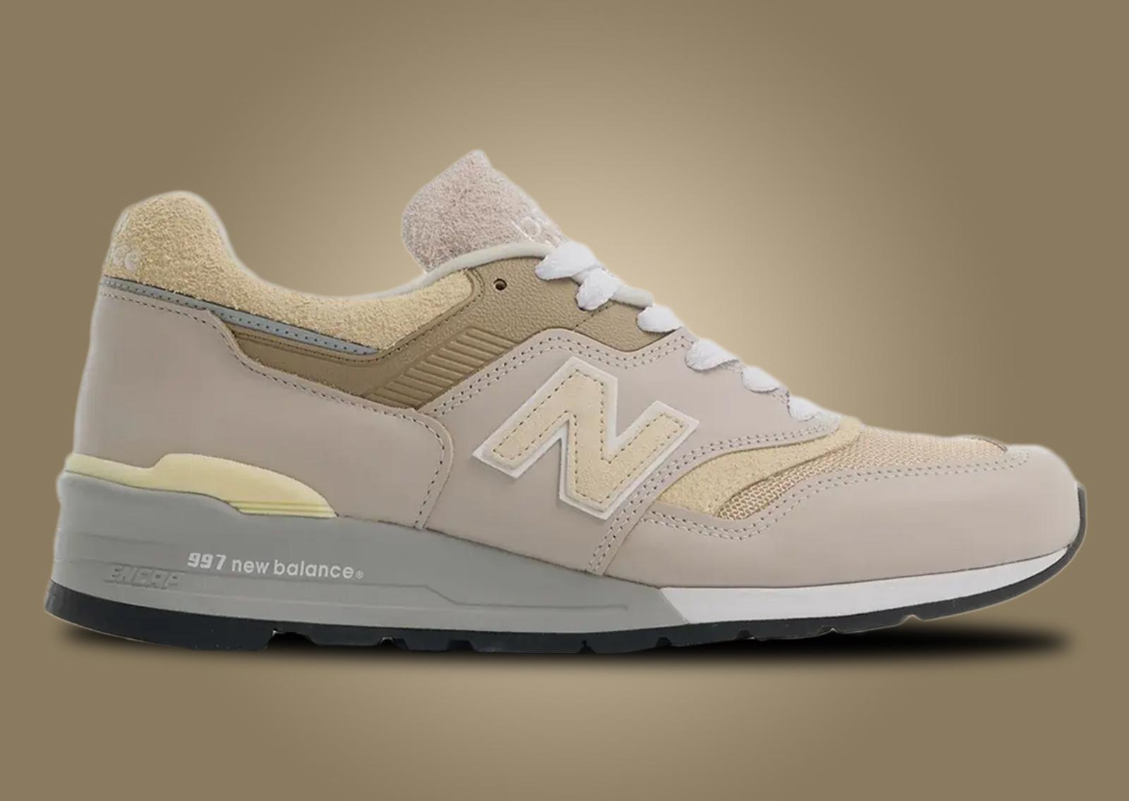 New Balance 997 Made in USA Moonrock Driftwood Lateral