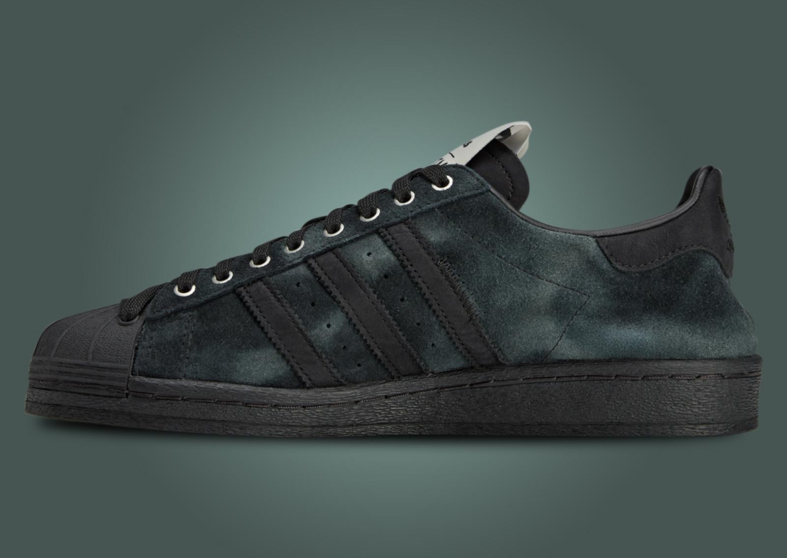 SFTM x adidas Superstar 82 Black Medial