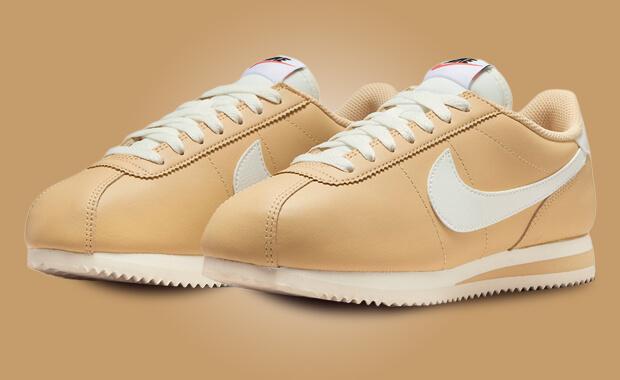 Nike Dresses The Cortez in Smooth Sesame Leather