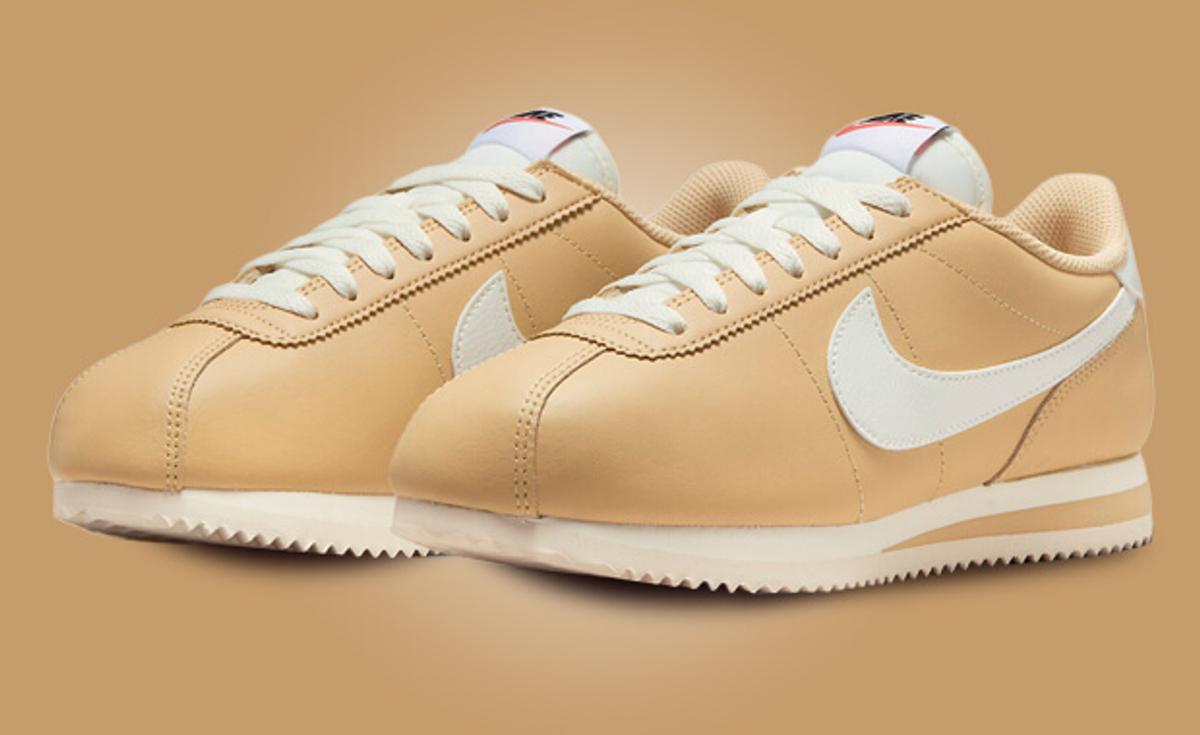 Nike Dresses The Cortez in Smooth Sesame Leather