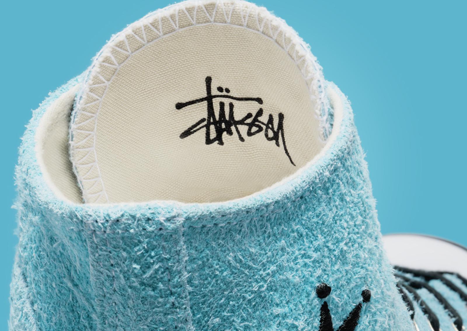 Stussy x Converse Chuck 70 Hi Sky Blue Interior