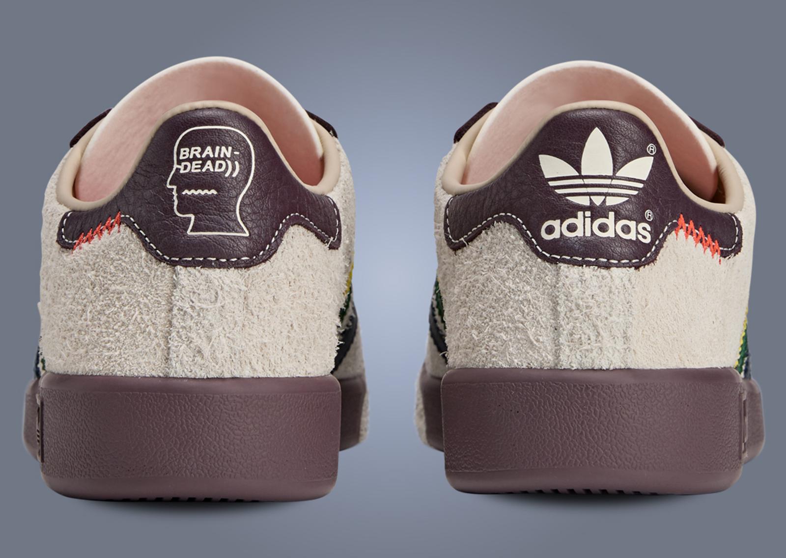 Brain Dead x adidas Forest Hills Cream White Heel