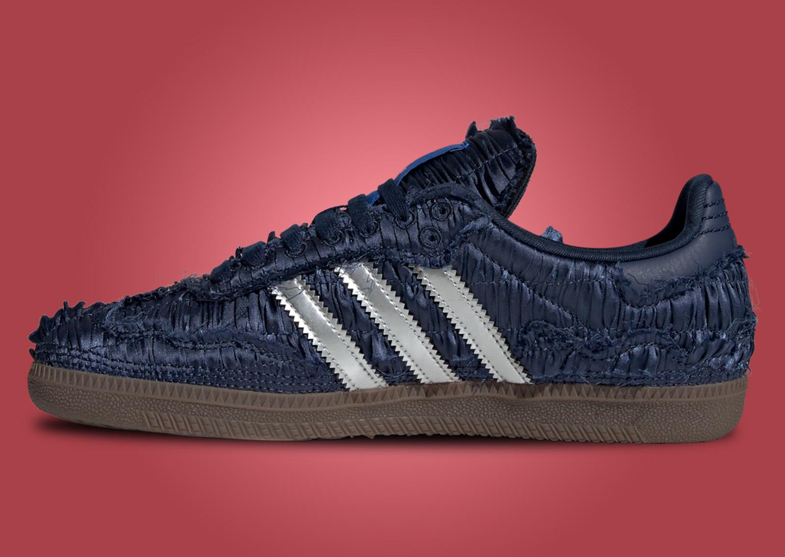 Caroline Hu x adidas Samba OG Dark Blue (W) Medial