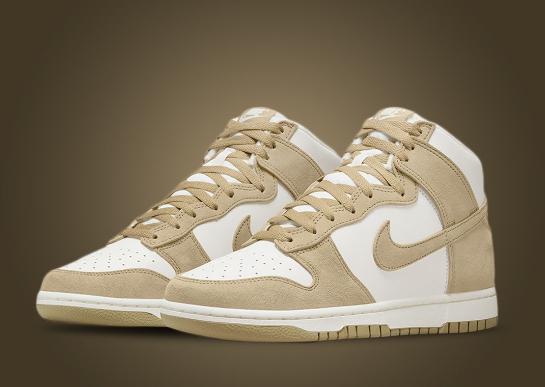 Tan Suede Accents This Nike Dunk High