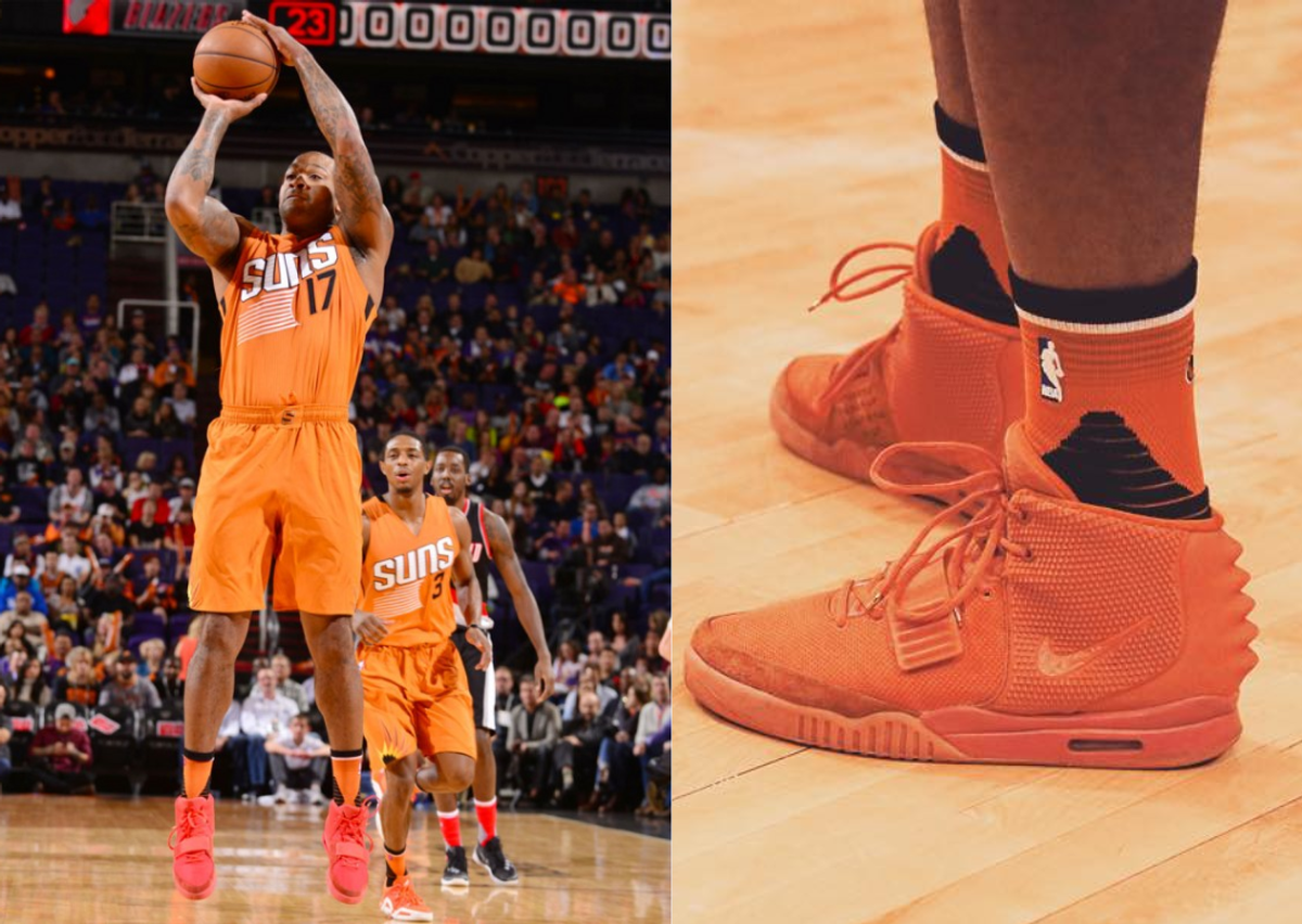 PJ Tucker Wearing The Red Octobers In an NBA Game