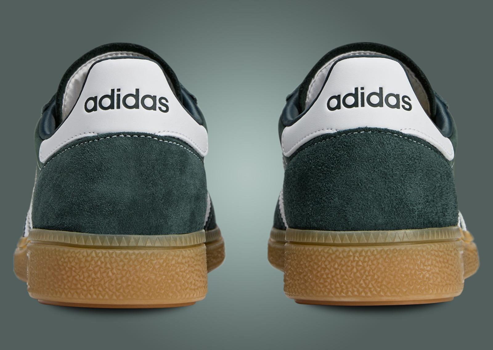 Sporty & Rich x adidas Handball Spezial Dark Green Heel