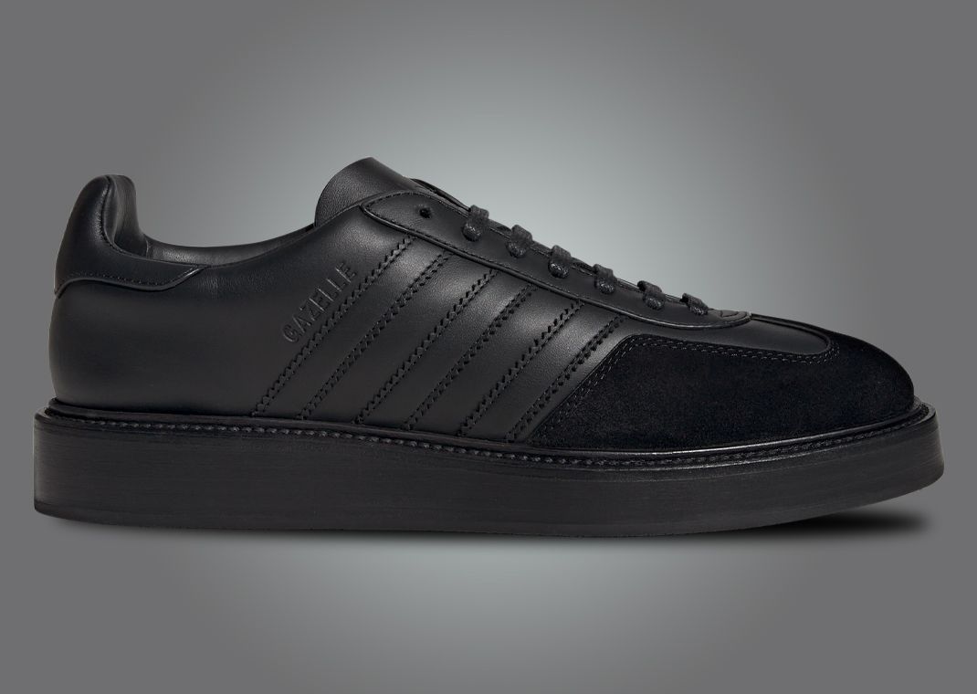 This adidas Gazelle Indoor Core Black is Made in Italy