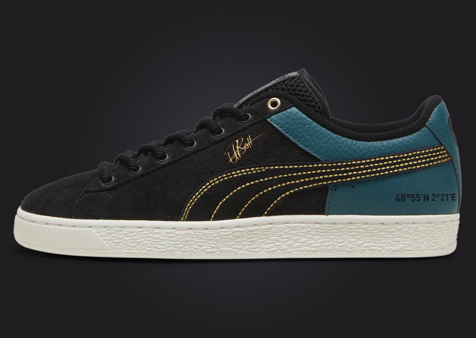 Usain Bolt x Puma Suede Paris Olympics Lateral