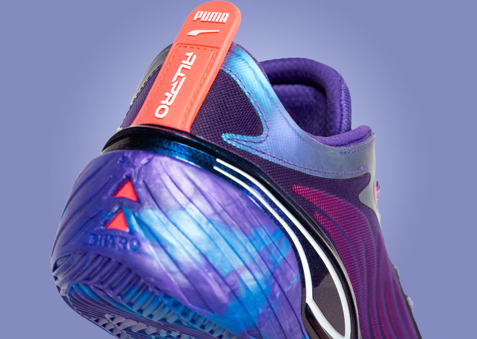 Puma All-Pro Nitro Elite Team Violet Heel Detail