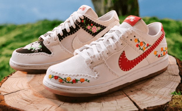 The Nike SB Dunk Low N7 Decon Pack Features Floral Patterns