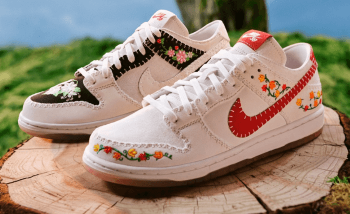 The Nike SB Dunk Low N7 Decon Pack Features Floral Patterns