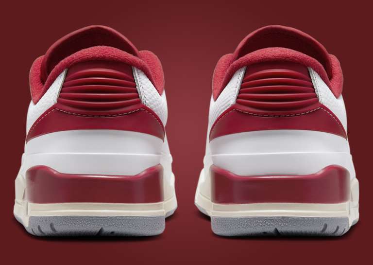 Air Jordan 2/3 White Varsity Red Heel