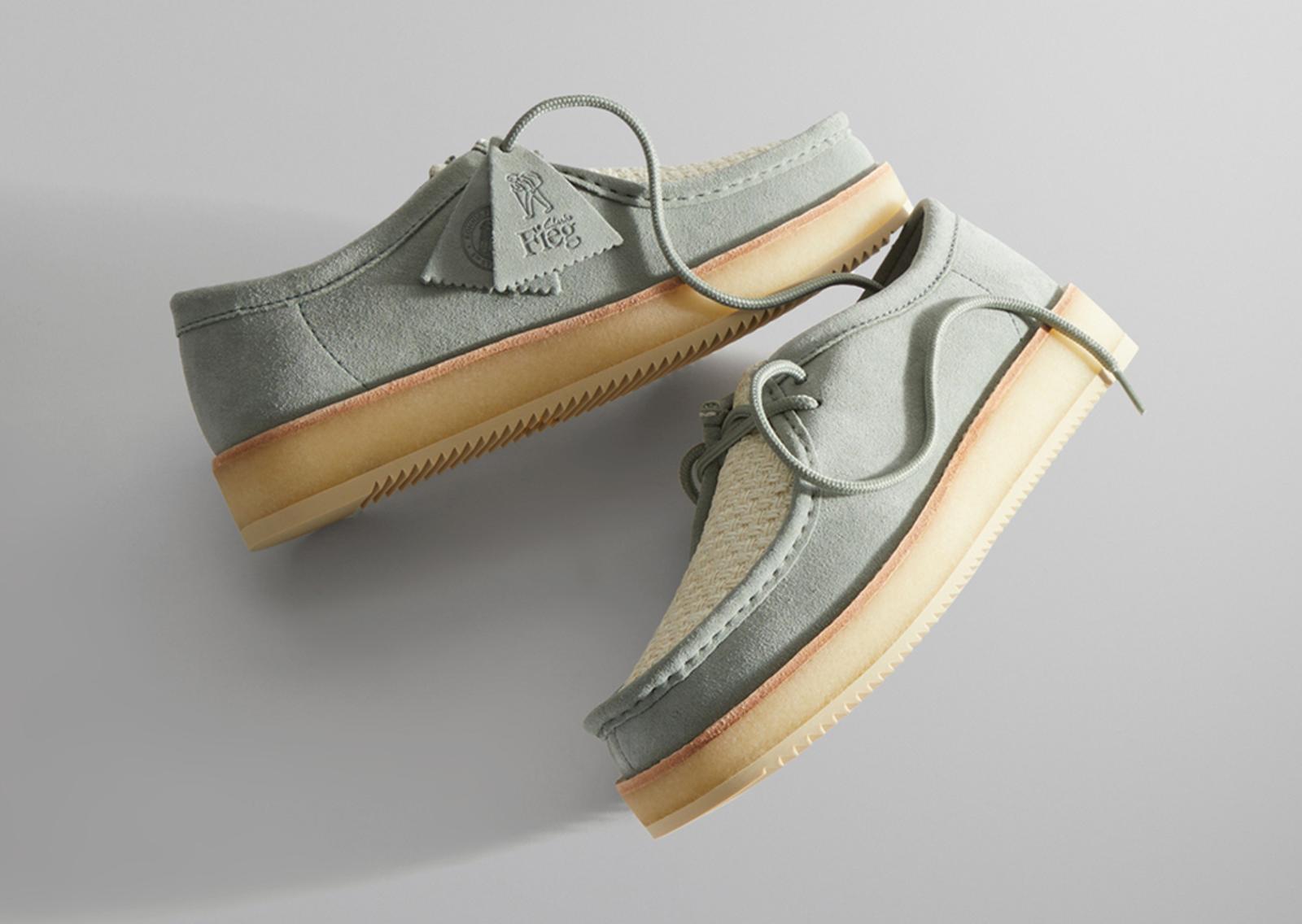 8th St by Ronnie Fieg for Clarks Originals Rossendale II Pale Green Angle