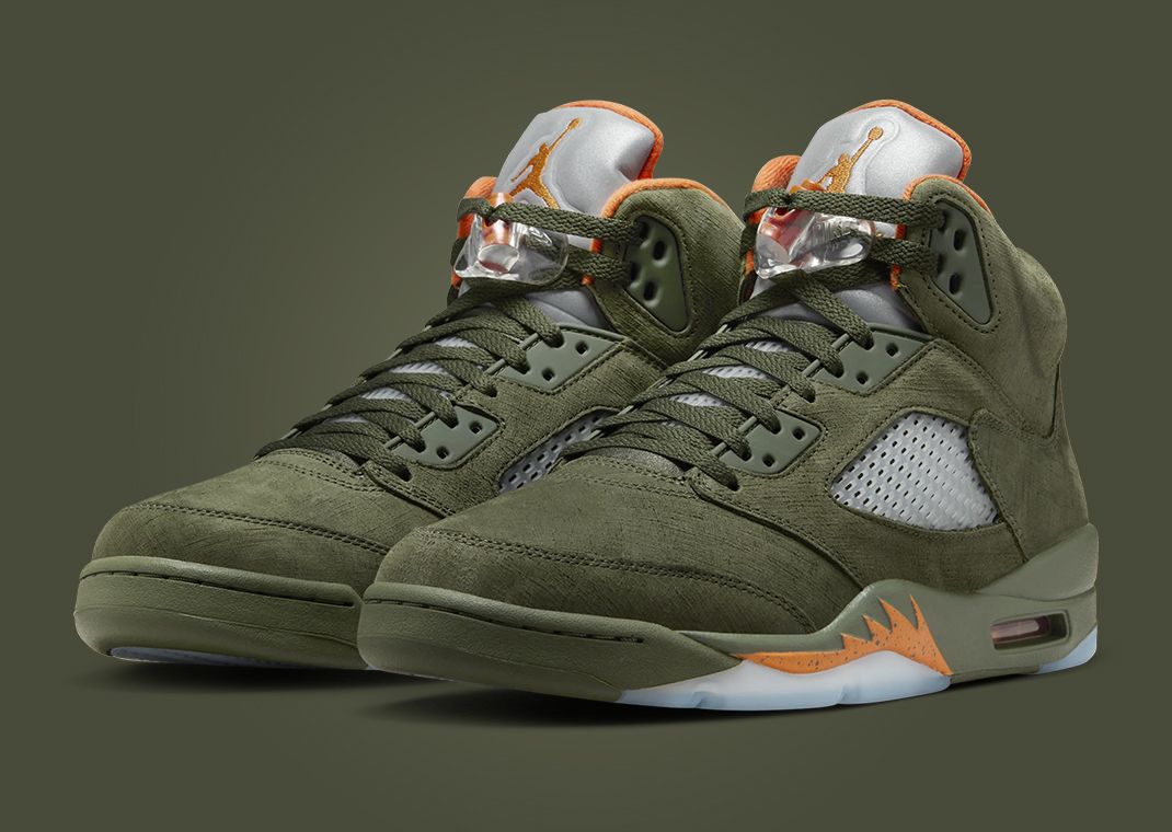 The Air Jordan 5 Olive Releases March 2024
